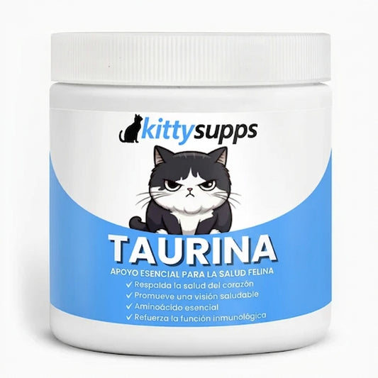Detén la deficiencia silenciosa antes de que aparezcan los síntomas con el suplemento de taurina KittySupps™