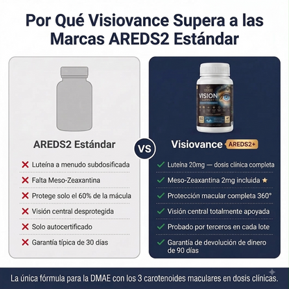 Suplemento Vision 15 en 1 Formula avanzada para el ojo